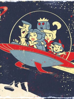 Space Trip The Jetsons family Poster
