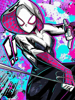 Spider Gwen Stacy Comic Poster