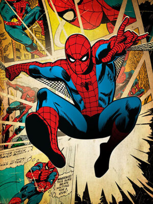 Spider Man Comic Panel Poster