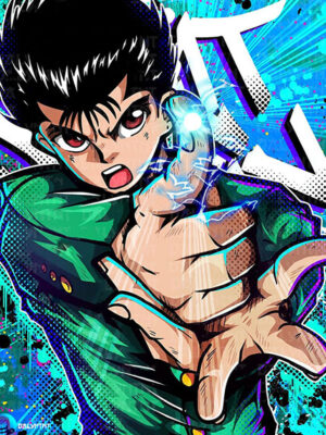 Spirit Gun Yusuke Urameshi Yu Yu Hakusho Anime Comic Poster