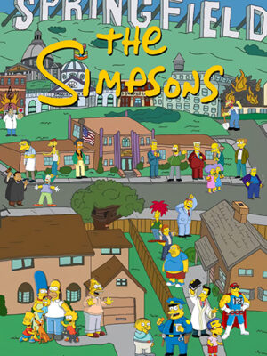 Springfield The Simpsons Poster
