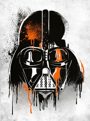 Star wars Darth Vader Lord Graffiti Helmet Poster