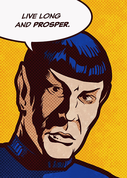 Star wars Pop art Spook Comic Poster