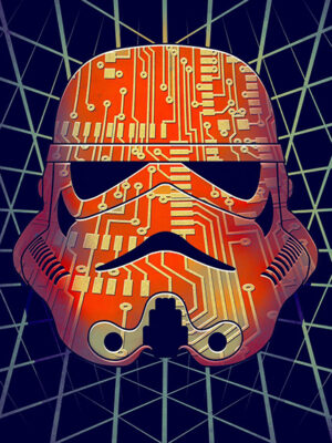 Star wars Stormtrooper Chipped Poster