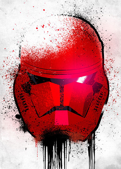 Star wars Stormtrooper Sith Trooper Helmet Poster
