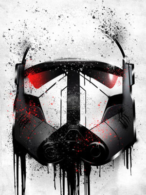 Star wars Stormtrooper Trooper Graffiti Helmet Poster