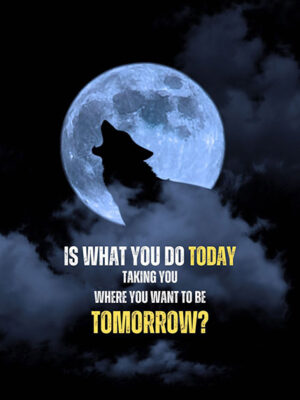 Start now to Shape your Tomorrow animal motivational Poster