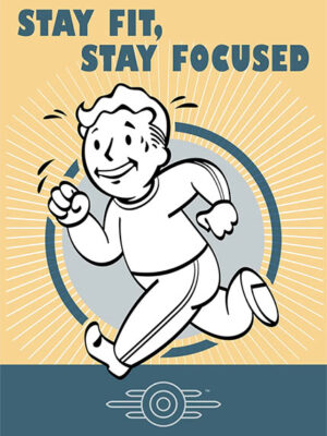 Stay Fit Stay Focused Gaming Poster