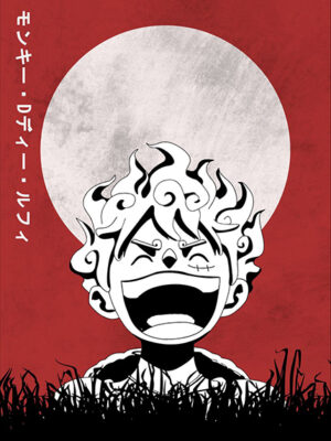 Straw Hat Luffy Minimal Retro Poster