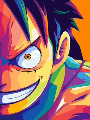 Straw Hat Luffy Retro One Piece Poster