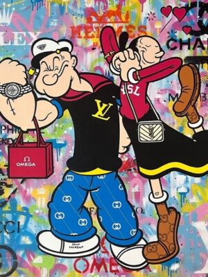 Strong As Spinach Popeye Poster