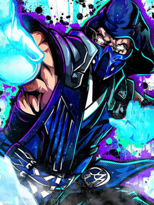 Sub Zero Mortal Kombat Comic Poster