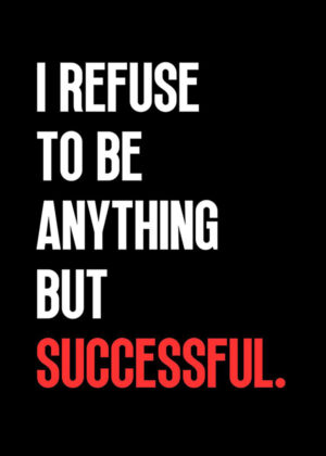 Successful motivational Quote Poster