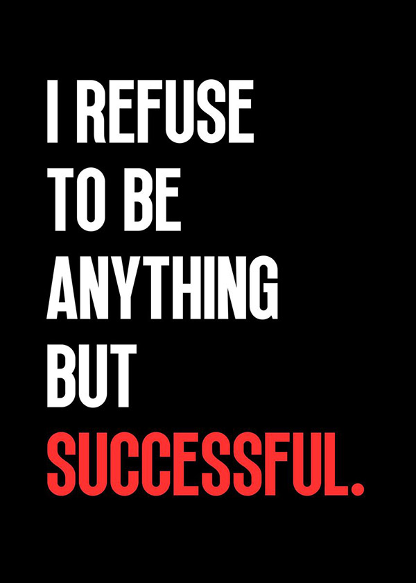 Successful motivational Quote Poster
