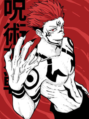 Sukuna minimal Jujutsu Kaisen Poster