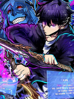 Sung Jin Woo Quest Pop Up Solo Leveling Anime Comic Poster