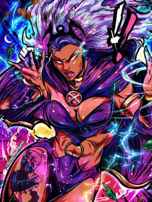 Superhero Storm Anime Comic Poster