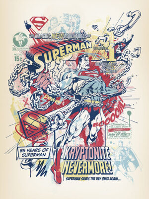 Superman 85 years of Super Strength Poster