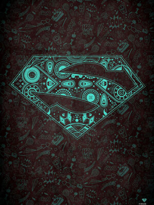 Superman Fluorescent Poster