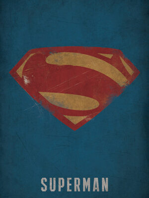 Superman Minimal Logo Poster
