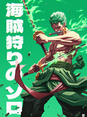 Sword Samurai Zoro One Piece Poster