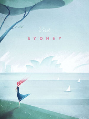 Sydney Australia Minimalist Travel Poster