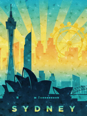 Sydney Australia Travel Poster