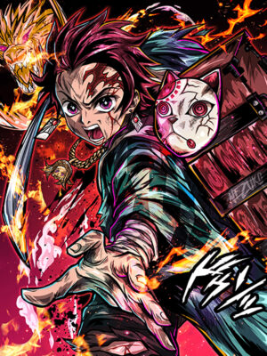 Tanjiro Kamado Demon Slayer Comic Poster