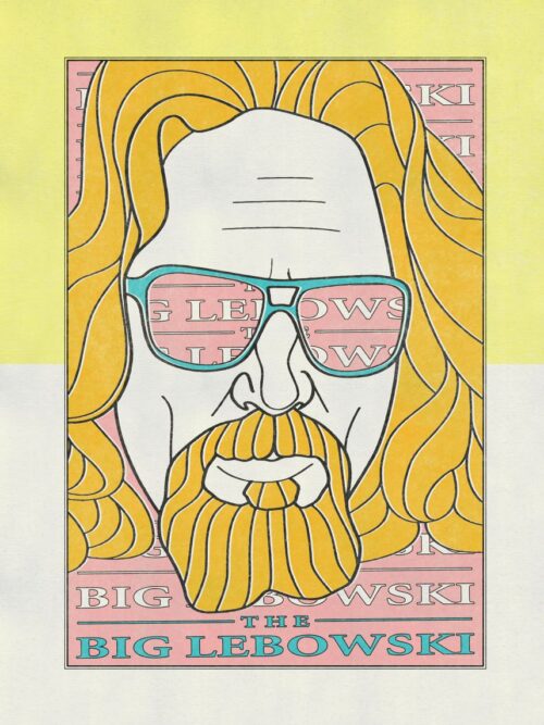The Big Lebowski Pastel Poster