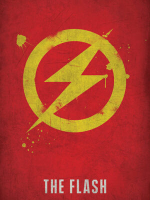 The Flash Minimal Logo Poster