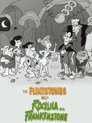 The Flintstones Meet Rockula And Frankenstone 1979 Cartoon Poster