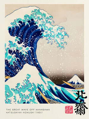 The Gret Wave of Kanagawa Katsushika Hokusai 1831 Poster
