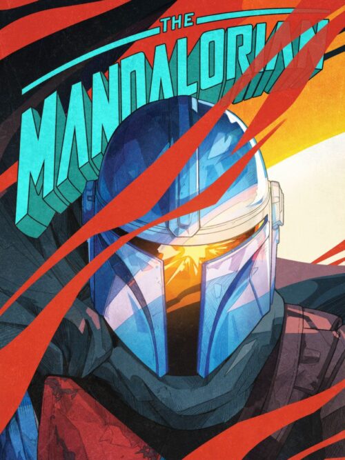 The Mandalorian Reflection Star Wars Poster