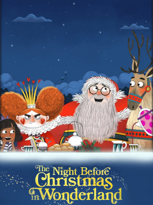The Night Before Christmas In Wonderland 2024 Cartoon Poster