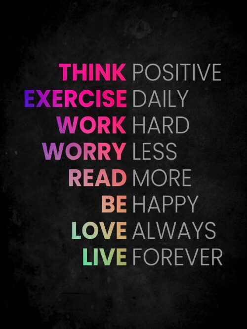 Think Positive Poster