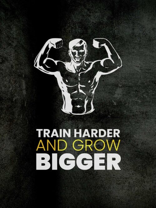 Train Harder Gym Quotes Poster