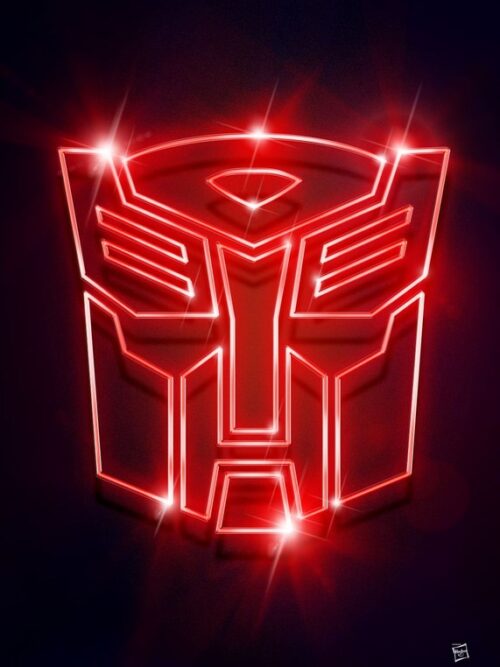 Transformers Autobots Neon Poster