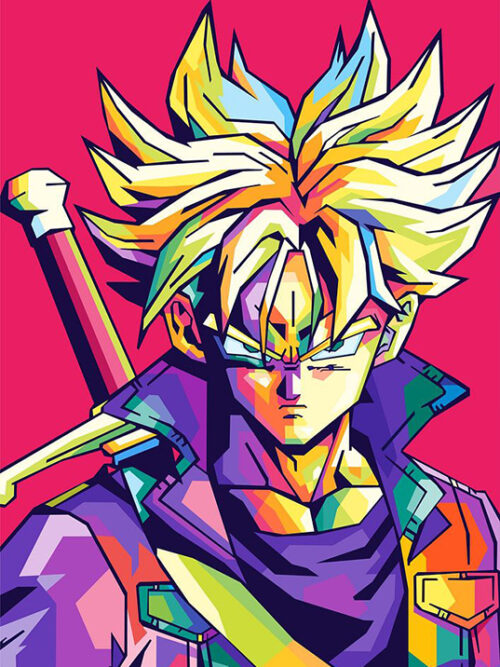 Trunks Dragon ball Pop art Poster