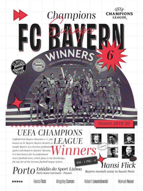 UEFA Champions League FC Bayern Poster