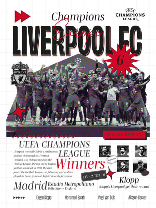 UEFA Champions League Liverpool FC Poster