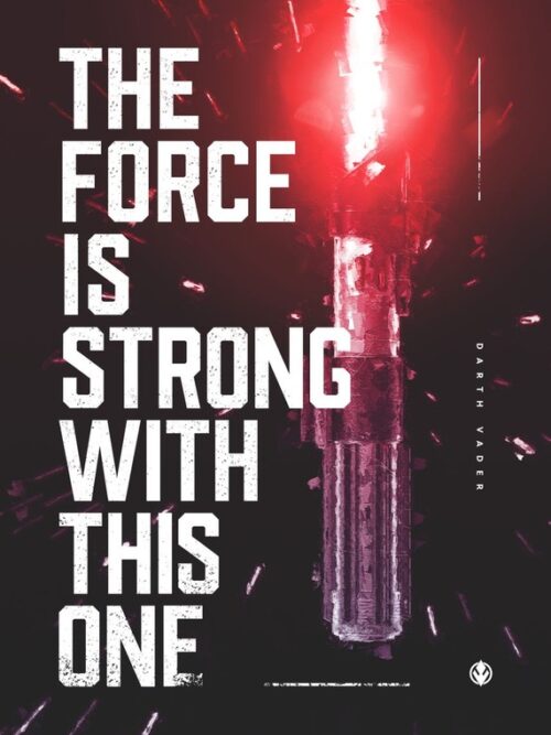 Vader May the Force be with you Star Wars Poster