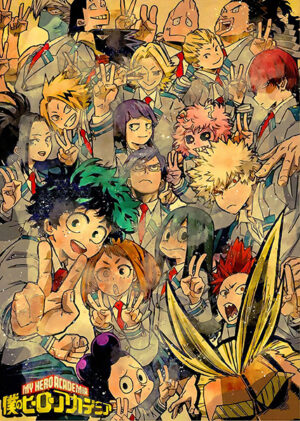 Vintage My Hero Academia Japanese anime Poster