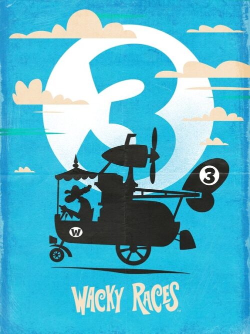 Wacky Races W3 The Flintstones Poster
