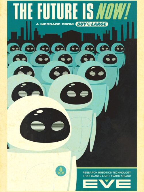 Wall-E Many Eves Poster