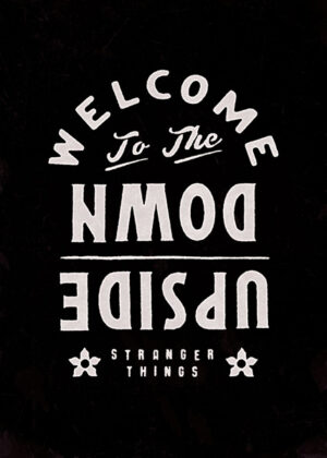 Welcome to the Upside Down Poster
