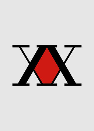 White Minimal Hunter x Hunter Poster