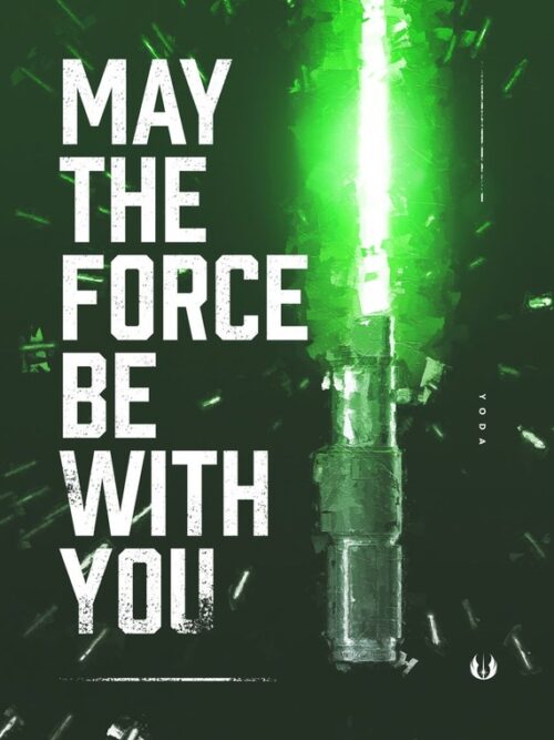 Yoda May the Force be with you Star Wars Poster