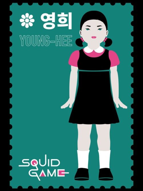 Young Hee Stamp Squid Game Poster