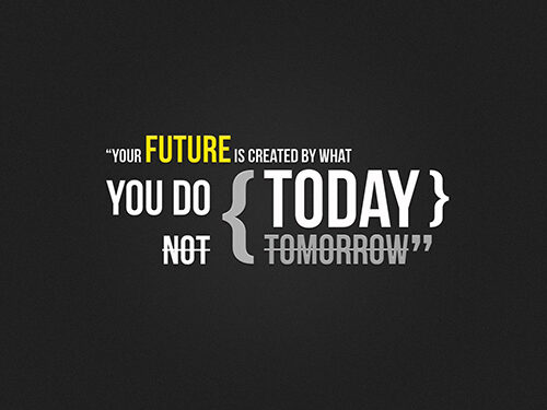 Your Future is Decide by What you do Today Poster