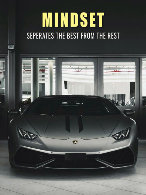 Mindset Separates the best from the rest car Poster